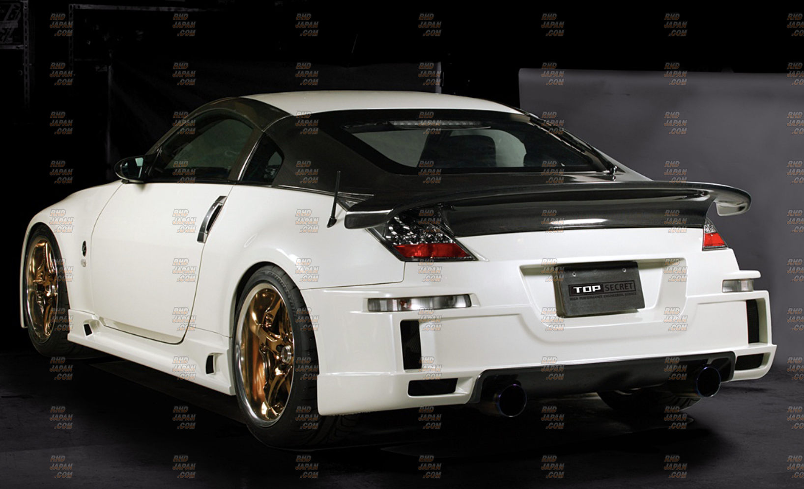 Top Secret G-Force Rear Spoiler Type 2 FRP - Fairlady Z Z33 - RHDJapan